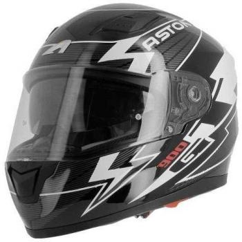 ASTONE casco integral GT900 Arrow negro blanco talla negro rosa, talla L