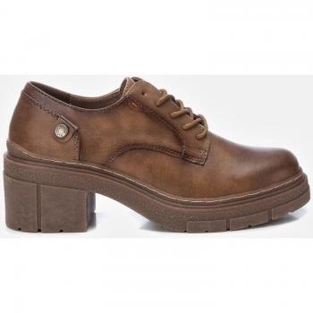 Zapato de mujer Refresh 171988 negro cordón, con tacón ancho de goma