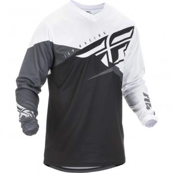 372-920YS - Fly Racing 2019 F-16 Youth Motocross Jersey YS Black White Grey