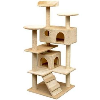 vidaXL Rascador para Gatos con Poste rascador de sisal 125 cm Beige