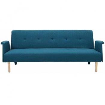 Sofá diseño convertible azul Oscar MILIBOO