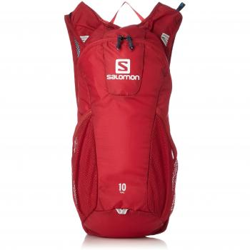 Salomon Mochila para running y senderismo 10L, trail 10, rojo y gris