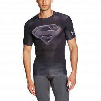 Under Armour ALTER EGO COMP SS, Camiseta de manga corta para Hombre, Negro, L