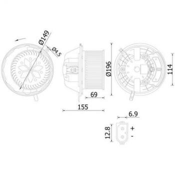 Ventilador de Habitáculo MAHLE ORIGINAL AB 219 000S