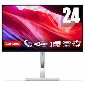 Monitor Lenovo L24D-4C 23,8 Full HD IPS 144Hz USB-C Altavoces Ajustable Gris Nuage