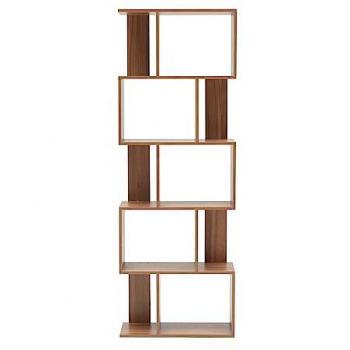 Estantería Librería Moderna de Madera Marrón con 5 Repisas - 172,5x60x24,5 cm