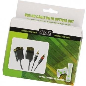 Cable video VGA avec sortie optique pour Xbox 360 - 2m [Importación francesa]