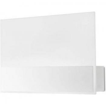 Aplique de zamac y cristal blanco con 1 bombilla, 18 cm de altura, lámpara de techo LED para interiores