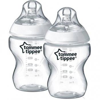 Tommee Tippee Closer to Nature Feeding Bottles Slow Flow 0m+, 2 each