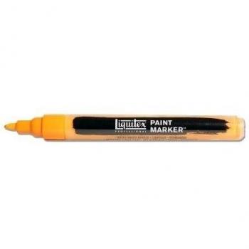LIQUITEX Rotulador de Pintura acrílica, Punta Fina, Tono Naranja de cadmio, 2 mm