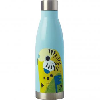 Botella Térmica de Agua con Diseño de Loro - Azul