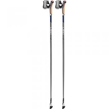Bastón de Nordic Walking Leki Smart Flash 120 cm Unisex Color Gris