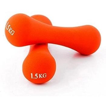Juego de mancuernas para fitness con soporte