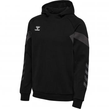 Hummel Travel Hoodie - Men's Black Pullover Sweatshirt