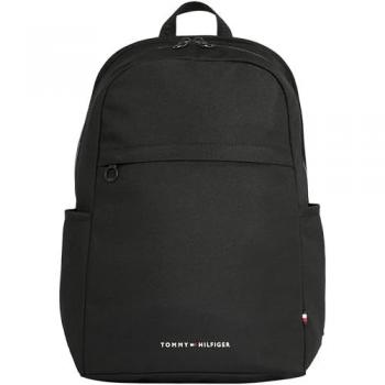 Tommy Hilfiger TH Element Backpack 42 cm Laptop compartment black, Backpacks, male, Black, Size: ONE SIZE, Black Polyester Backpack To-32184
