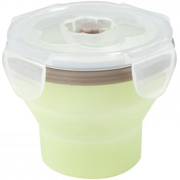 Babymoov A004401 - Contenedor de silicona, 240 ml, color verde y topo