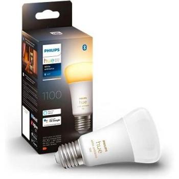 Philips Hue White Ambiance A60 E27 Smart LED Bulb, 8W (75W equivalent), 1100 Lumens, Dimmable, Adjustable Color Temperature (2200K-6500K), Requires Philips Hue Bridge
