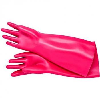Knipex Guantes de trabajo de Caucho Rojo serie Electricians Gloves, talla 10, Protección contra riesgos eléctricos, Guantes de goma KNIPEX 98 65 41