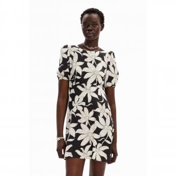 Vestido Desigual Mujer Estampado de Flores y Colores Vibrantes