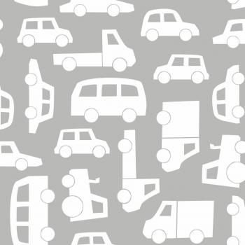 Papel pintado de coches gris cálido - 0,53 x 10,05 m - Estahome