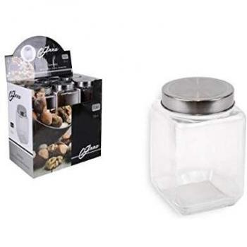 Bigbuy Cooking 700ML Tarro Vidrio Tapa de Rosca, 700 ml, Glass, Multicolor