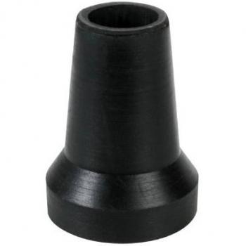 Contera Baston. Goma. Negro. 21 Mm.