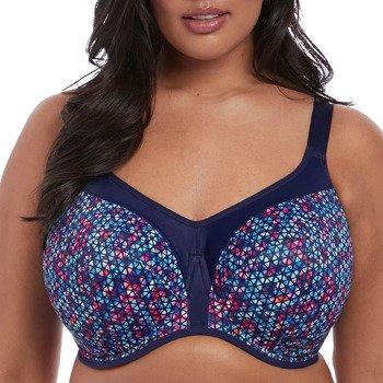 Elomi Energise Underwire Sports Bra - Supportive Blue Print, Size 42DD