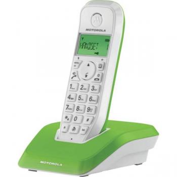 Teléfono Inalámbrico DECT Motorola STARTAC S1201 - Verde (manos libres, modo ECO, iluminación ajustable)