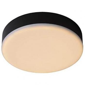 Lámpara de Techo LED Ceres 30W Regulable IP44 para Baño - Ø 21,5 cm - Negra