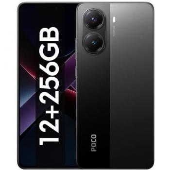 Smartphone POCO X7 Pro 5G, 12 GB RAM, 256 GB almacenamiento, cámara de 50 MP, batería de 6000 mAh, carga rápida de 90 W, IP68, Dual SIM, Negro