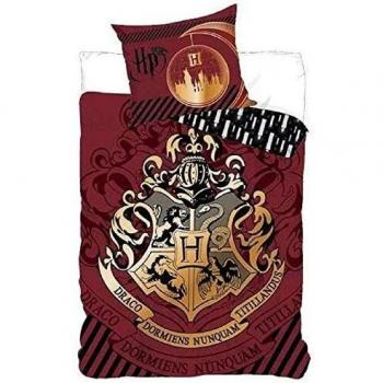 Juego de cama Harry Potter – Funda de edredón 140 x 200 cm funda de almohada 63 x 63 cm