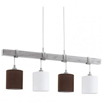 Lámpara Colgante Vintage Townshend 2 Blanca 4 Bombillas E27