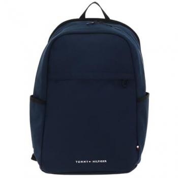 Tommy Hilfiger Men's Element Blue Polyester Backpack with Logo