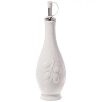 La Porcellana Menage Classic Botella de Aceite, Color Blanco