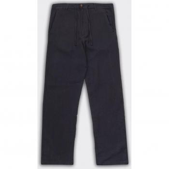 Brody Slim Tapered Fit Black Linen Chinos