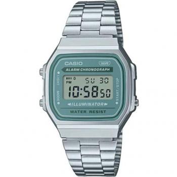 Casio Vintage A168WA-3AYES Digital Stainless Steel Bracelet Quartz Men's Watch