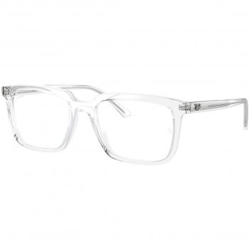 Ray-Ban RX7239F Alain Asian Fit 2001 Armazones para Hombre Cristal, Lentes Recetadas Transparentes, Ajuste Asiático