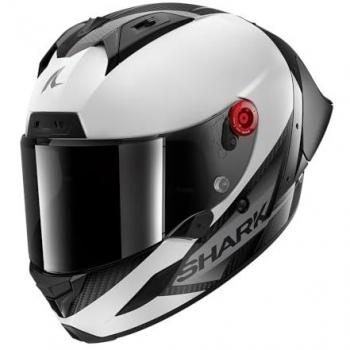 Casco Integral Shark Aeron GP Blank SP Carbon Blanco Negro S