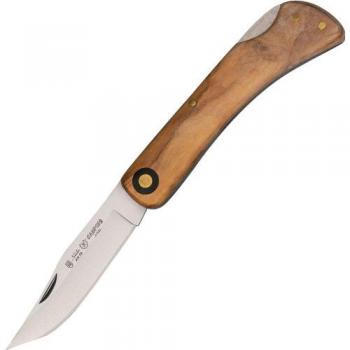 Navaja Camping Miguel Nieto 396 de 17 cm con hoja de acero de 7,5 cm y mango de madera natural de olivo