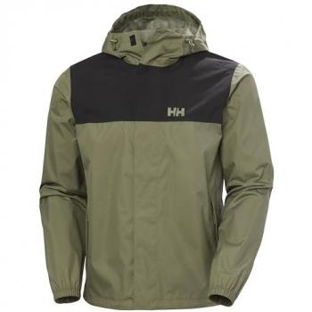 Helly Hansen Vancouver Rain Jacket Waterproof Camouflage Green XL