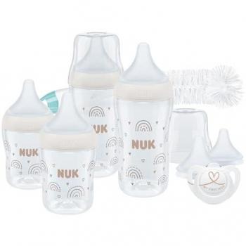 NUK Perfect Match Starter Set 0-6 Months - Beige Baby Bottle Set