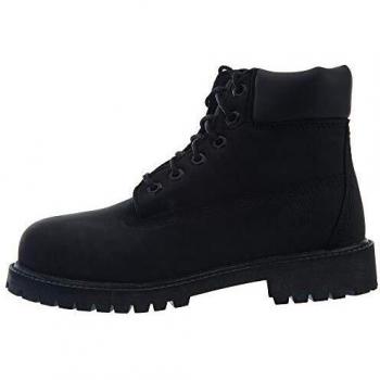 Timberland Premium Waterproof 6-Inch Lace-Up Youth Boot in Black, Size 13