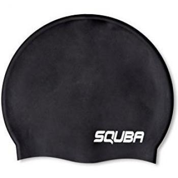Squaba 0020969 Gorro de Natación, Unisex Adulto, Negro, S