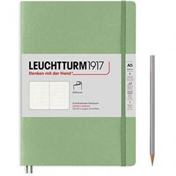 Leuchtturm1917 A5 Softcover Dotted Notebook - Sage Green
