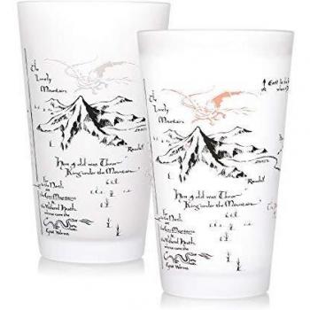 Half Moon Bay GL01HBT01 Vaso termocoloro The Hobbit map, Cristal