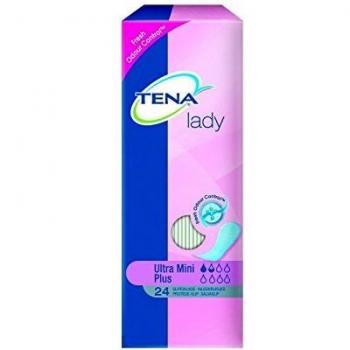 Tena Lady Ultra Mini Plus - 24 Unidades - Compresas Incontinencia Discretas