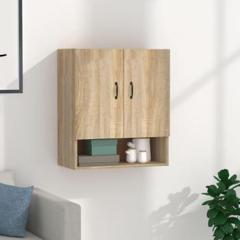 Armario de pared de madera contrachapada roble sonoma 60x31x70 cm