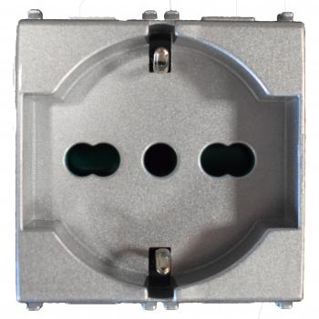 Presa Universal Plana Silver 2P+T 16A Vimar 14210.SL