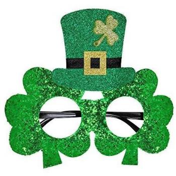 WIDMANN 07058 ? reluciente St. Patrick' s Day Trébol Gafas con minizyli Nel , color/modelo surtido