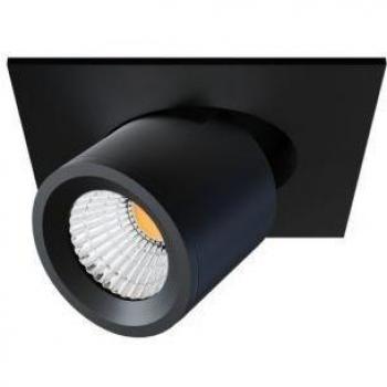 Foco Empotrable Cuadrado LED Nano Oxo Beneito Faure 4552 Negro